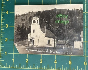 ca.1907-1917 FORT JAMES, Siskiyou Co. California METHODIST CHURCH Building RPPC - Picture 1 of 4