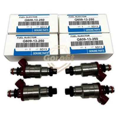 Set of 4 Fuel Injectors for 1990-1993 Mazda B2600 Le5 Extended Cab Pickup 2-Door Foto 1 de 4