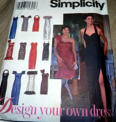 *LOVELY VTG EVENING DRESS Sewing Pattern 16-18-20 - Image 1 of 2