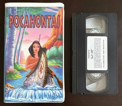 Vintage 1995 Pocahontas VHS Video Tape Movie Anchor Bay Treasures Clamshell OOP - Imagem 1 de 3