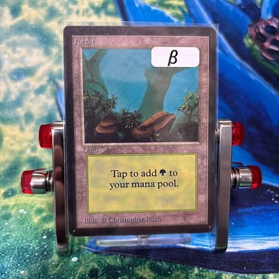 Forest Land MTG Beta Christopher Rush Rare NM Land MTG Beta - Image 1 of 4