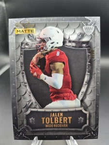 2022 Wild Card Matte Weekend Warriors Jalen Tolbert #WW-23 Black-Silver /10 SP - Picture 1 of 7