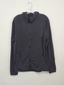 Lululemon Lightweight Training Jacket Fitted Hood Size L Black (Flawed) - Picture 1 of 4