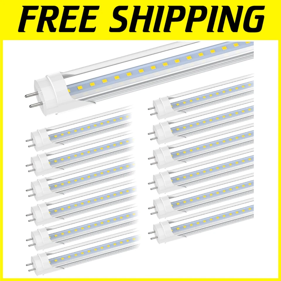 2FT LED Tube Lights, Ballast Bypass, Double End Powered - Image 1 of 4