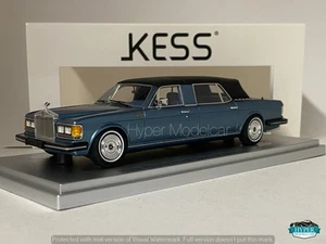 KESS MODEL 1/43 ROLLS ROYCE SILVER SPUR LANDAULETTE CLOSED 1987 BLUE KE43049031 - Picture 1 of 3