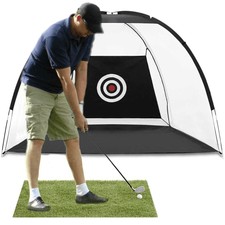 Folding Golf Practice Net Hitting Nets Indoor Outdoor Garden Training Cage