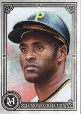 2021 Topps Museum Collection Canvas Collection Reprints #CCR28 Roberto Clemente