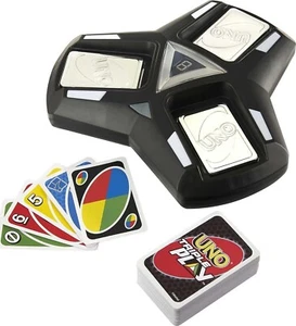 Mattel Games UNO Triple Play Family Card Game with Card-Holder Unit 3...  - Picture 1 of 1