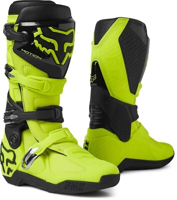 Botas todoterreno Fox Racing Motion para hombre MX amarillo fluo Foto 1 de 4
