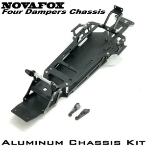 RC 2WD Aluminum Chassis Kit for Tamiya Novafox Four Dampers Chassis Hop Ups - Bild 1 von 10
