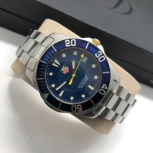 Tag Heuer Aquaracer Professional 300m WAB1112 Herren Armbanduhr blaues Zifferblatt