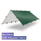 Heavy Duty Tarps 210D Tarpaulin Waterproof Camping Tent Sun Cover Forest Green