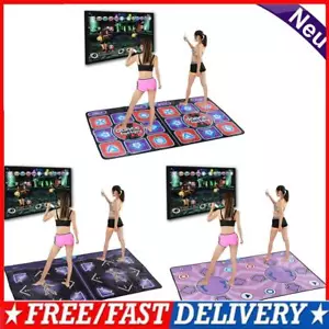 Double Users Dance Mat Game Plug And Play Music Fitness Carpet for TV Computer - Picture 1 of 20