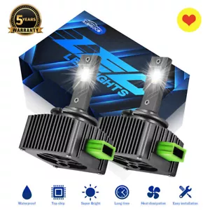 For Cadillac CTS 2017-2019 D3S LED Lamp Bulbs Replace HID Xenon 10000K X2 - Picture 1 of 12
