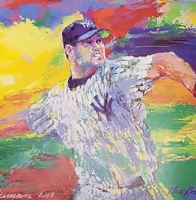 Litografía LeRoy Neiman The Rocket - Roger Clemens Edición Limitada 201/8 × 267/8 Certificado de Autenticidad Foto 1 de 4