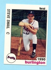 1990 Minor League Cards  #9 Steve Swail - Burlington Braves