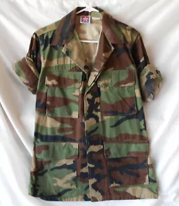 Propper Military Fatigues Combat Coat Green Woodland Camo XS - Picture 1 of 7