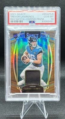 2021 Panini Select Trevor Lawrence Bronze Patch /49 SP Rookie PSA 10 🔥POP 2 - Image 1 of 2