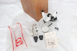 Will Wetzlar Stereo Mikroskop L 4 Wechselobjektive 2 x / 4x / 7x #9216 - Bild 1 von 8