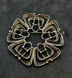 925 Sterling Studio Else & Paul Norway Floral Brooch 2in - 16.51g - Picture 1 of 3