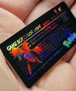 1 Nintendo GAME BOY COLOR LIGHT CGB-101 HOLO SCIZOR LABEL STICKER ERSATZ  - Bild 1 von 6