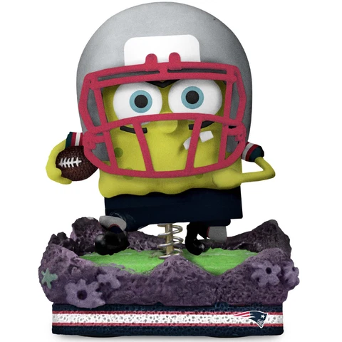 SpongeBob Squarepants New England Patriots Gridiron Great Bobblehead NFL Cover