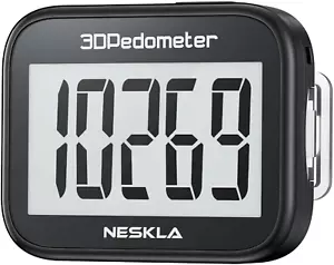 3D Pedometer for Walking Simple Step Counter with Large Digital Display Tracker - Picture 1 of 11