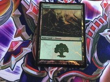 MTG TIME SPIRAL * Forest (#298) (foil) - Condition: Excellent