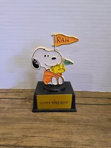 VINTAGE AVIVA SNOOPY Woodstock HAPPINESS IS ME AND YOU" TROPHY PEANUTS - Bild 1 von 2