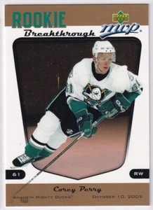 2005-06 Upper Deck MVP Rookie Breakthrough #RB9 Corey Perry RC - Anaheim Ducks