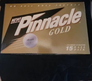 Pinnacle Gold LS Golf Balls 15 Golf Balls 5 Pack Retail Box Vtg Sealed USA Made - Picture 1 of 4