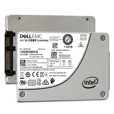 DELL EMC INTEL SSD 55J8H D3-S4610 SERIES 2.5IN 1.92TB SATA 6Gbps SSDSC2KG019T8R - Image 1 of 4