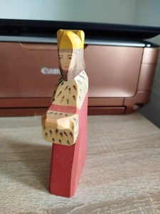 König Ostheimer Holz Figur Waldorf Brandstempel Alte Version - Bild 1 von 8