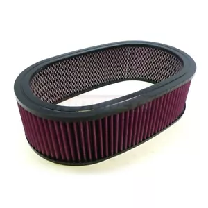 15"x4" Oval Washable Air Cleaner Element Filter Chevy Ford SBC BBC Chevy 350 454 - Picture 1 of 3