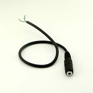 3.5mm Mini Female Jack Stereo 4 Pin 4 Wire Audio W/ Cable Cord Connector DIY 1FT - Picture 1 of 5