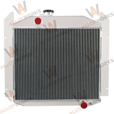 Radiador de aluminio Studebaker 2R11 2R10 2R14 2R16 2R15 2R5 L6 1949-1952 3 filas Foto 1 de 4