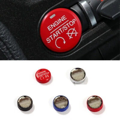 Interruptor de botón de arranque con un solo clic para coche Ford Mustang 2015-2023 moldura de repuesto Foto 1 de 4