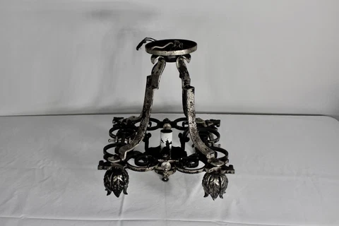 Antique Art Deco Art Nouveau Chandelier Light Fixture 5 Lights Chandelier Light Cover