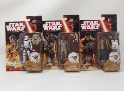 Star Wars El Despertar de la Fuerza Constable Zuvio, First Order Flametrooper & Finn Set Foto 1 de 4