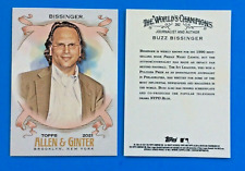Lot of 10 . 2021 ALLEN & GINTER .  BUZZ BISSINGER . AUTHOR / NYPD BLUE . #262   