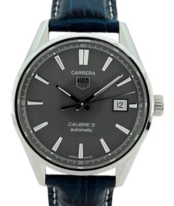 Tag Heuer 39mm Men's Carrera Automatic Calibre 5 Watch! Ref: WAR211C-4! w/ B+P! - Picture 1 of 12