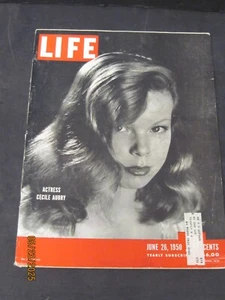 # Life Magazine 1950 June 26 Actress Cecile Aubry - Imagen 1 de 2