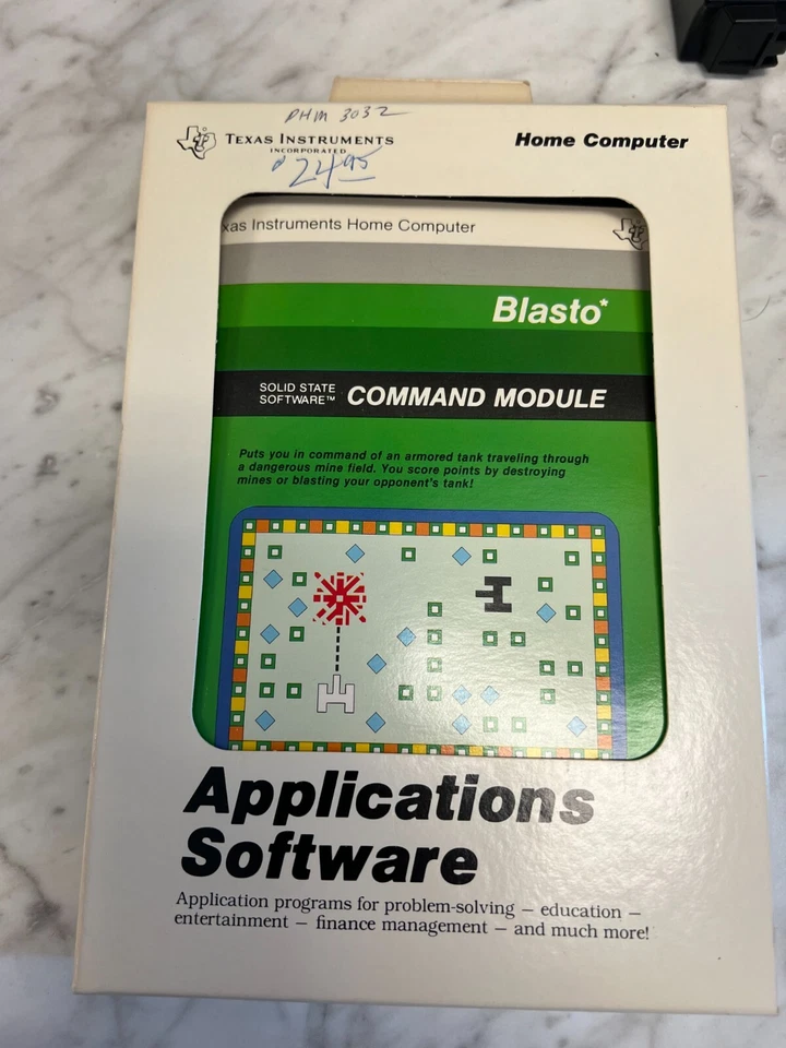 Texas Instrument Computer Game 'Blasto 'w/manuel - Image 1 of 1