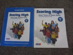 SRA Scoring High Iowa Tests of Basic Skills Book 3 SET Student Teacher Edition - Picture 1 of 2