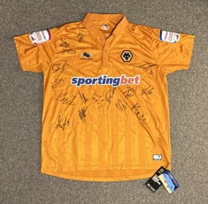 Squad Signed Wolverhampton Wanderers 2012/13 Home Shirt, Large, BNWT - Picture 1 of 9