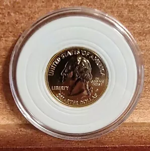 Gold Plated  2009 D Virgin Island Quarter - Picture 1 of 2