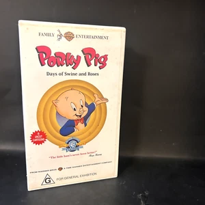Porky Pig: Days Of Swine And Roses VHS 1994 Rare Small Case VGC No SSS - Picture 1 of 6