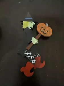 RARE Artisan Nancy Thomas Folk Art Halloween Witch Moving Figure 2004 - Picture 1 of 6