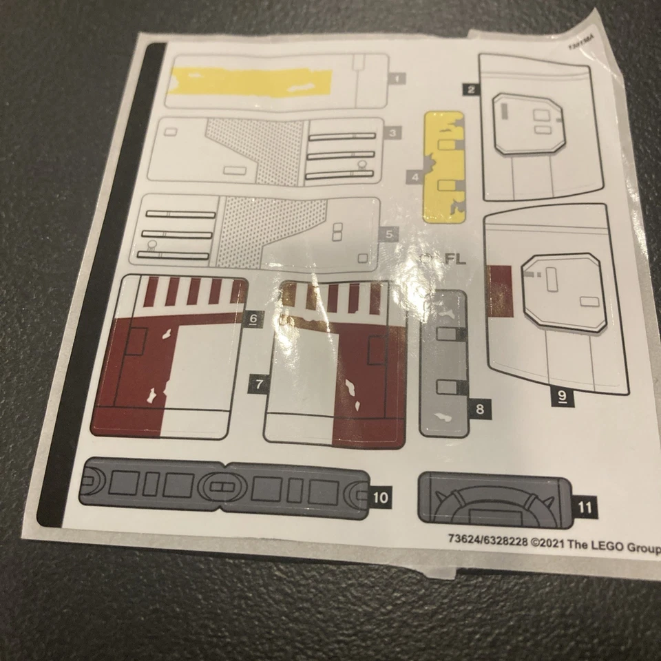 NUEVO LEGO | Hoja de pegatinas para set 75301 Star Wars Luke Skywalker's X-Wing Fighter Foto 1 de 1