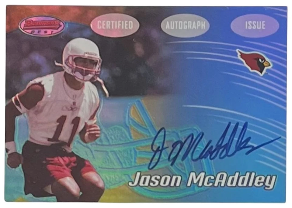 2002 Bowman's Best Blue #138 Jason McAddley RC Arizona Cardinals - Image 1 of 2